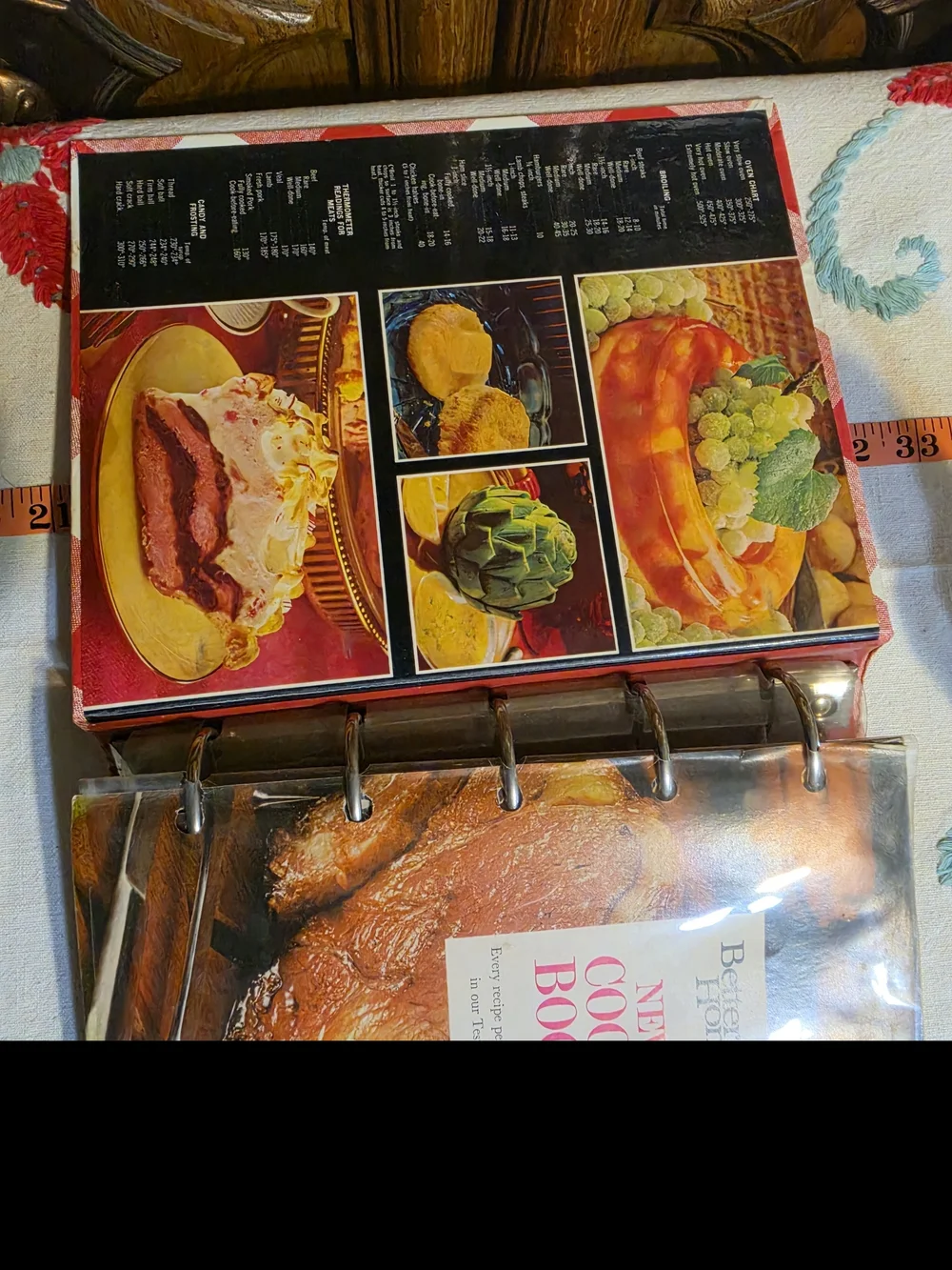 Better Homes And Gardens New Cookbook with Red and White Gingham Cover 1971